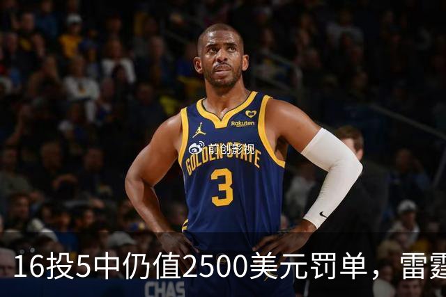 16投5中仍值2500美元罚单，雷霆揭幕战赢26分